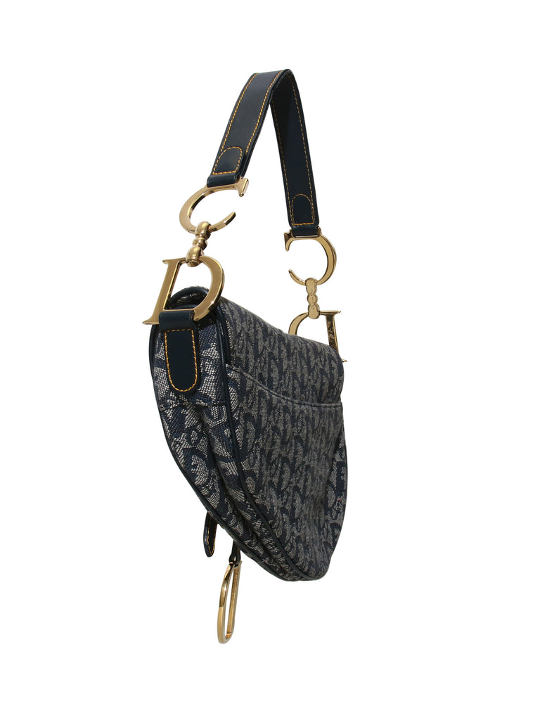 Christian Dior Canvas Saddle Bag
