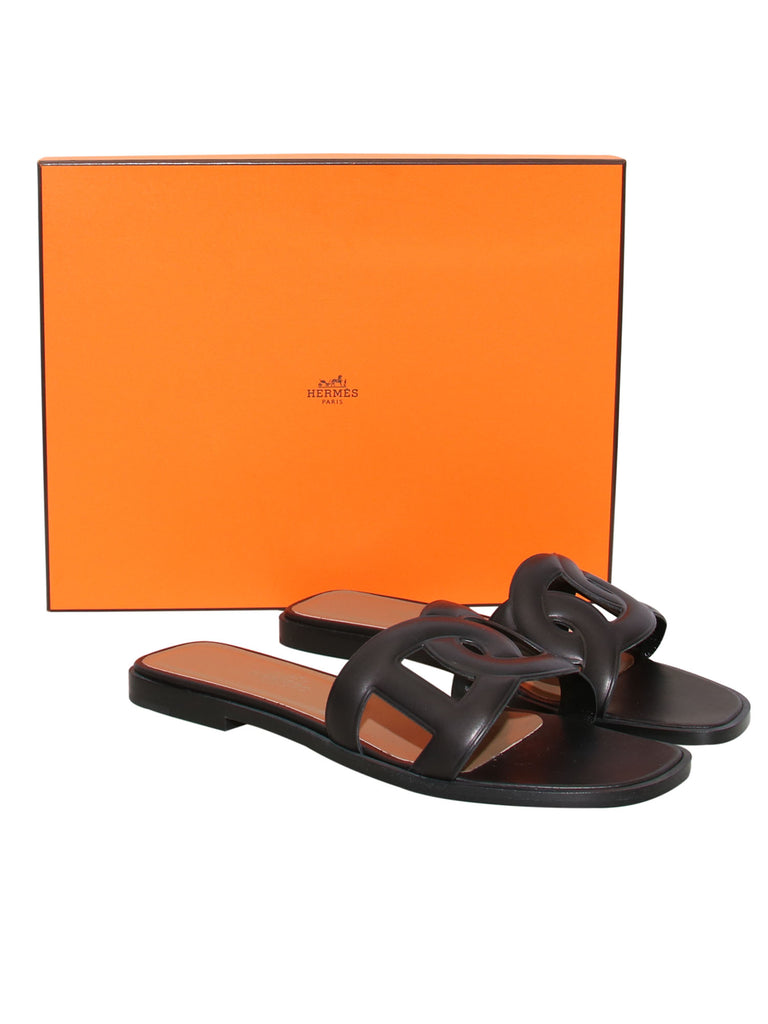Hermes Omaha Leather Sandals