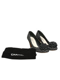 Tweed Camellia Pumps