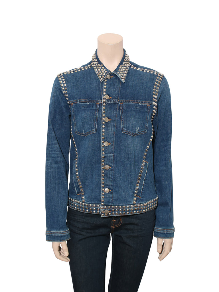 L'Agence Studded Denim Jacket