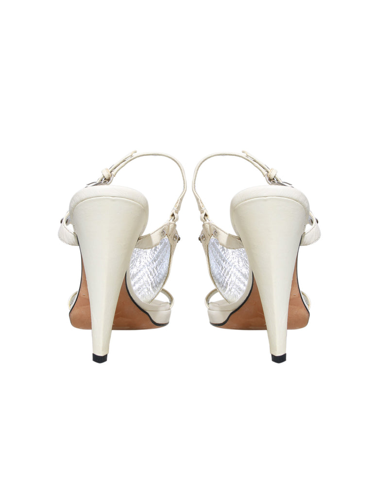 Versace Embellished Slingback Sandals