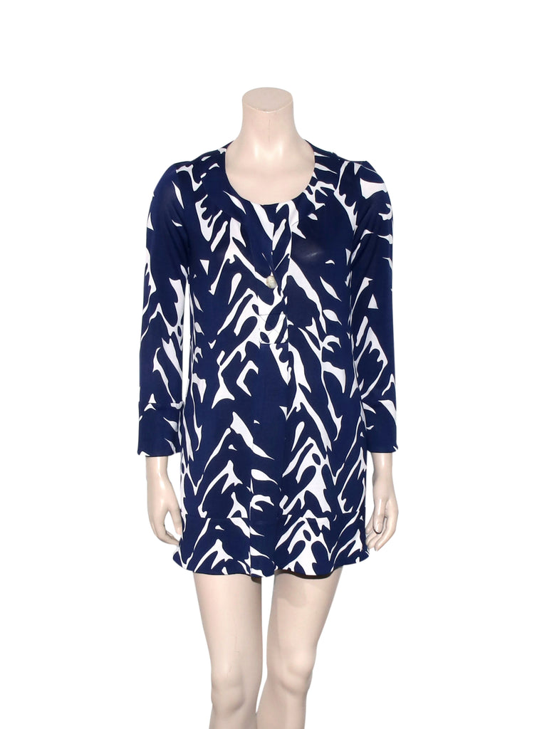 DVF Printed Silk Gaby Tunic Dress