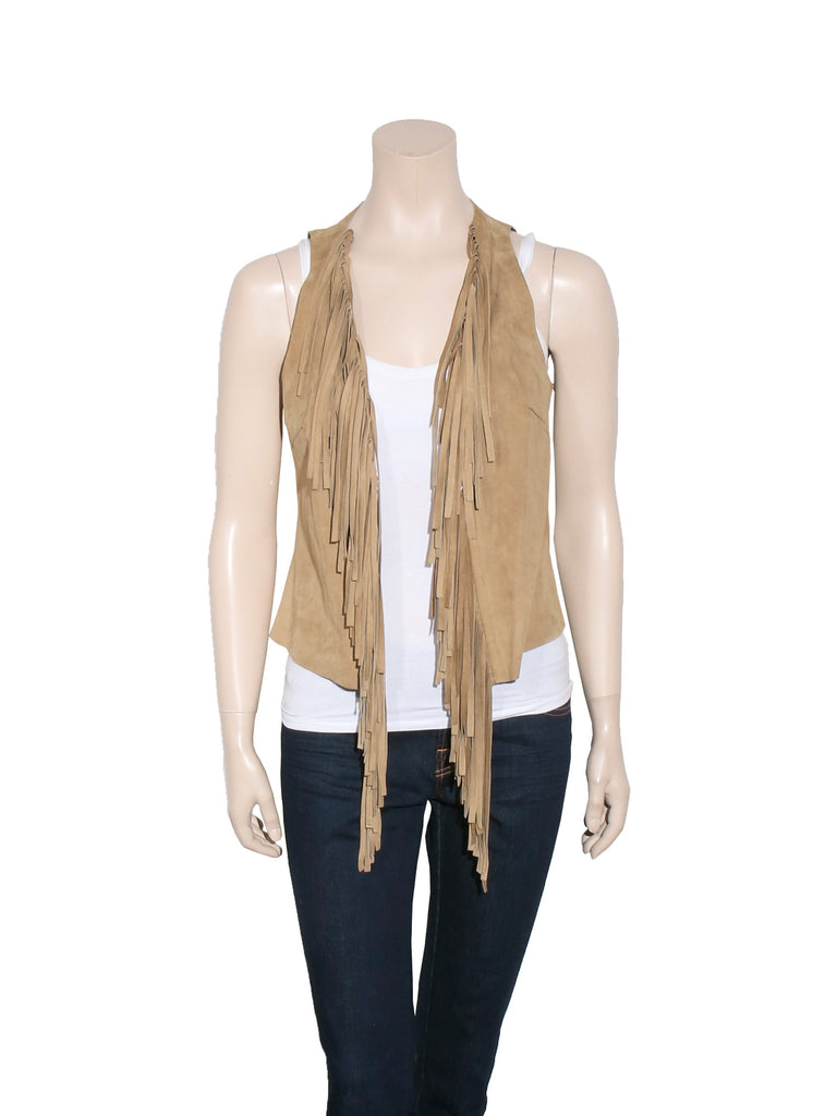 Barbara Bui Suede Fringe Vest