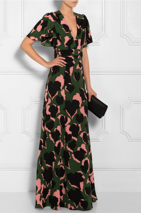Gucci Floral Embellished Gown