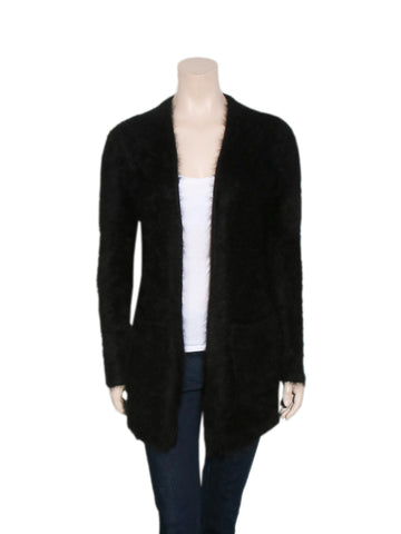 Line Fuzzy Angora Sweater