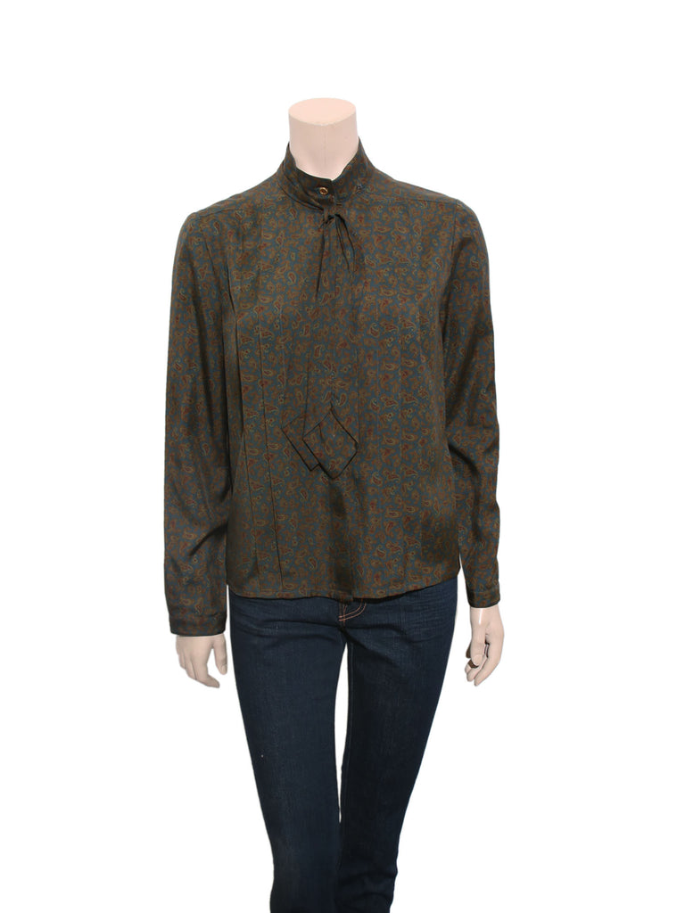 Chanel Vintage Paisley Blouse