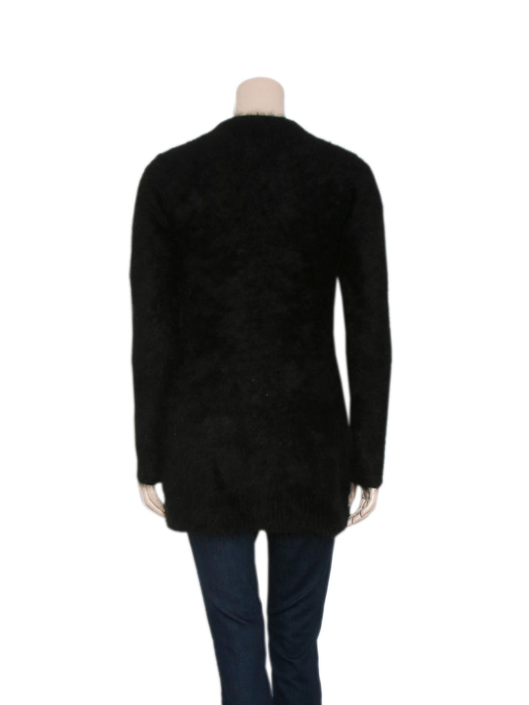 Line Fuzzy Angora Sweater