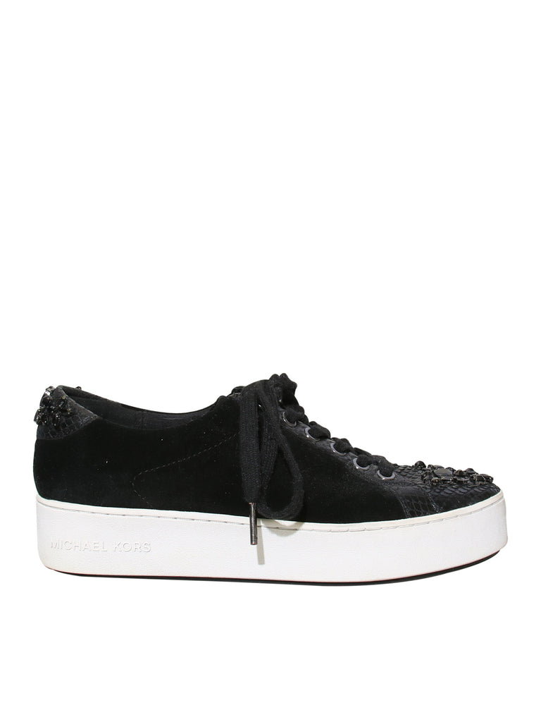 Michael Kors Embellished Suede Sneakers