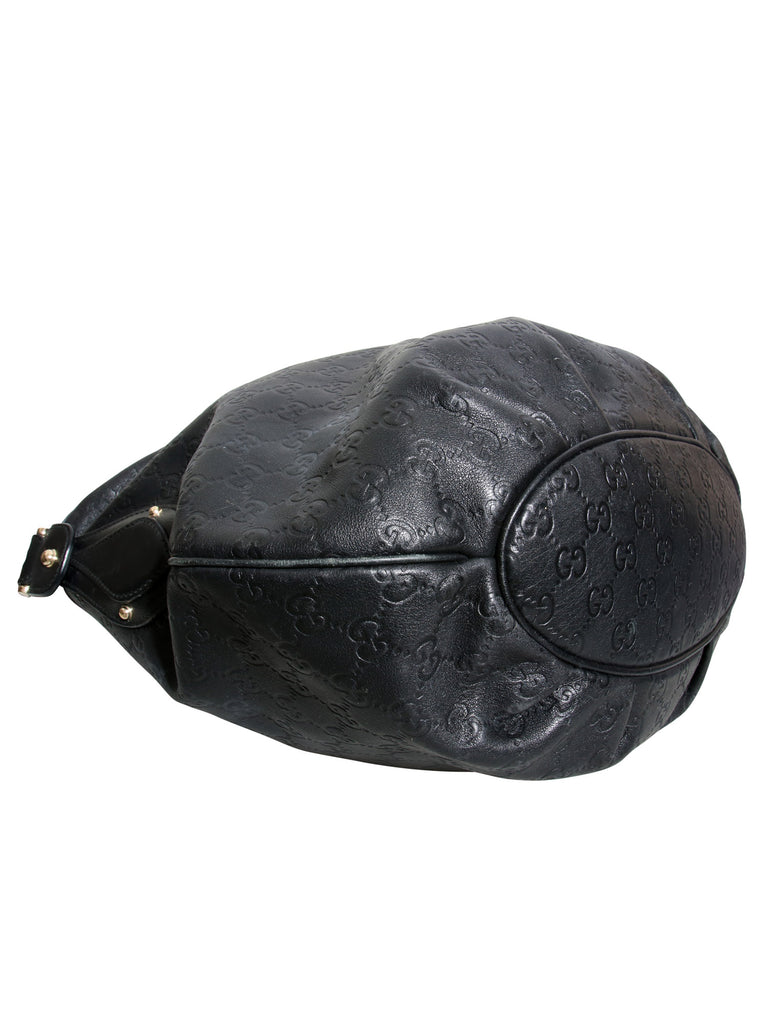 Leather GG Embossed Shoulder Bag