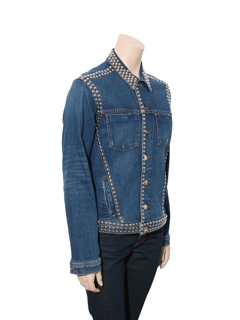 L'Agence Studded Denim Jacket