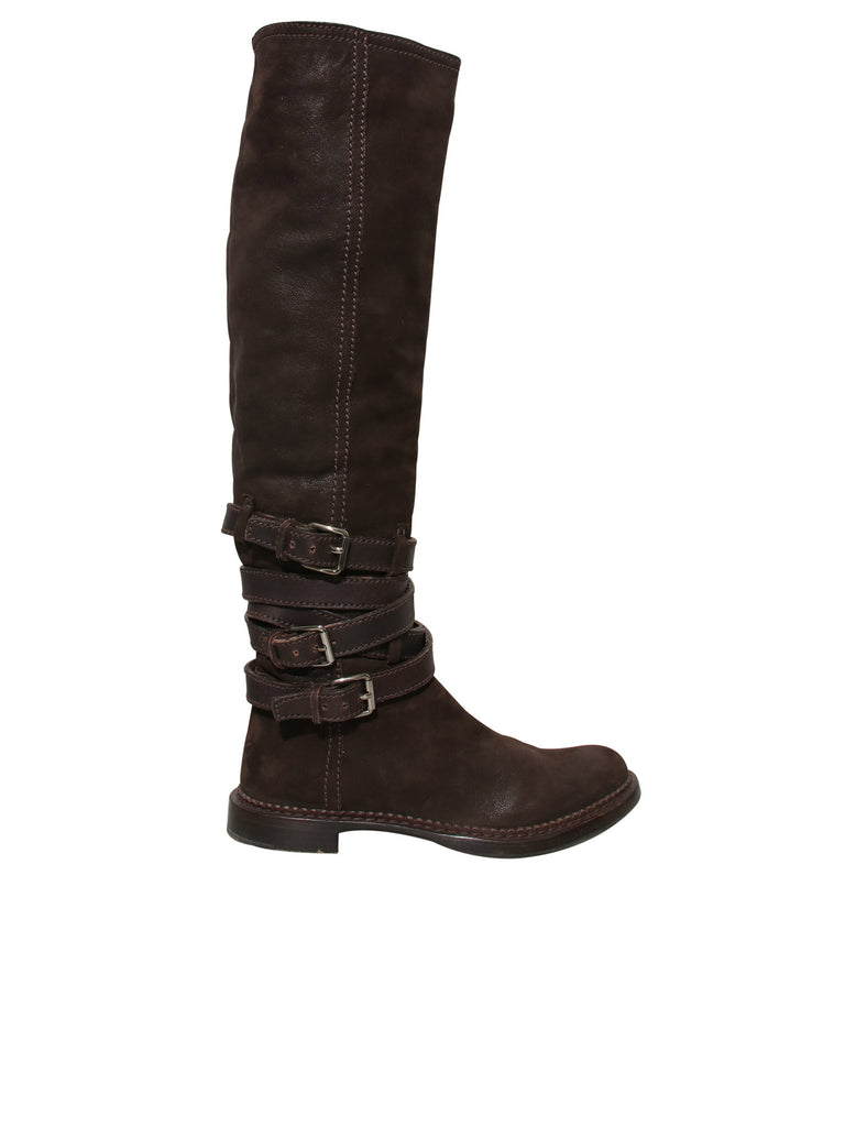 Miu Miu Suede Knee-High Boots