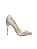 Tom Ford Metallic Snakeskin Pointed Pumps
