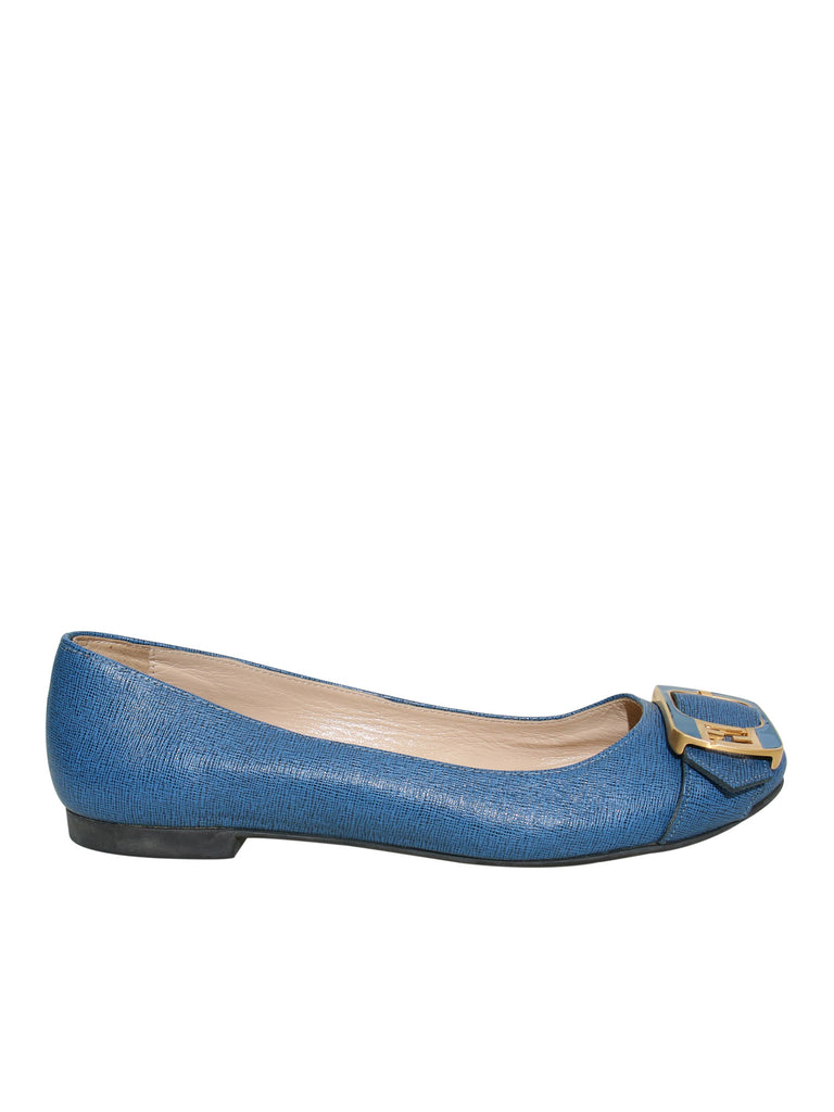 Fendi Leather Ballet Flats