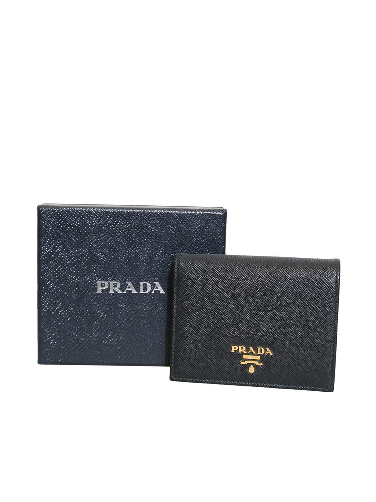 Prada Saffiano Leather Compact Wallet