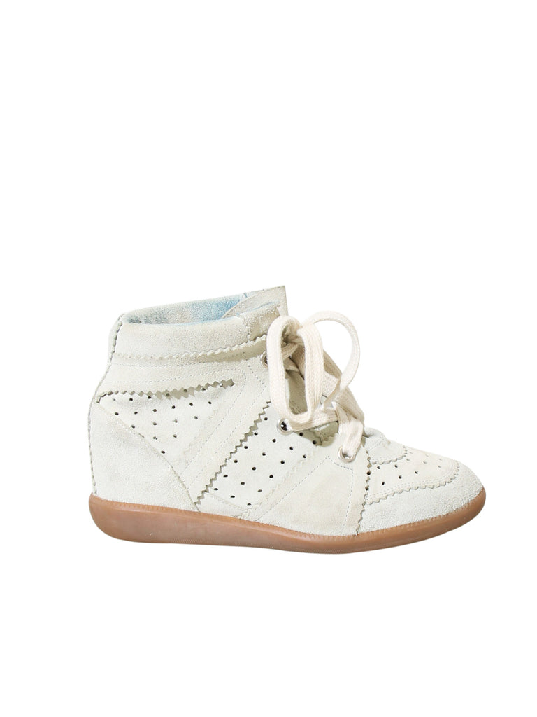 Isabel Marant Suede Bobby Wedge Sneakers