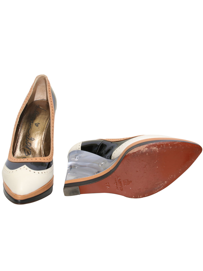 Lanvin Lucite Wedges