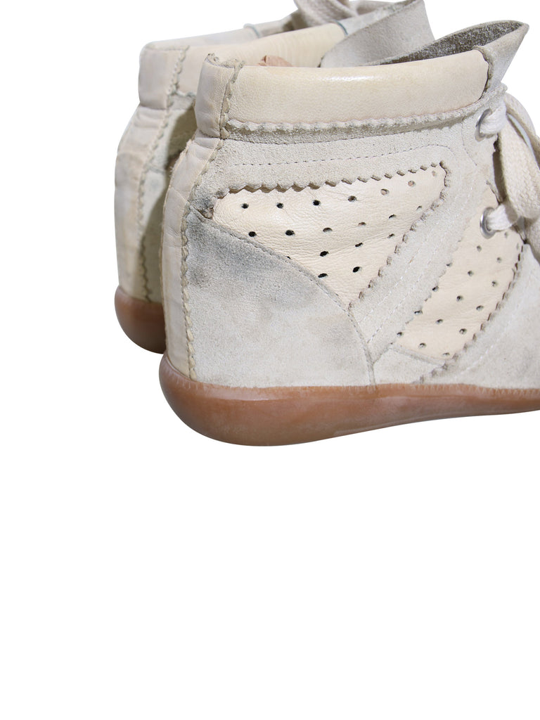 Isabel Marant Bobby Wedge Suede Sneakers