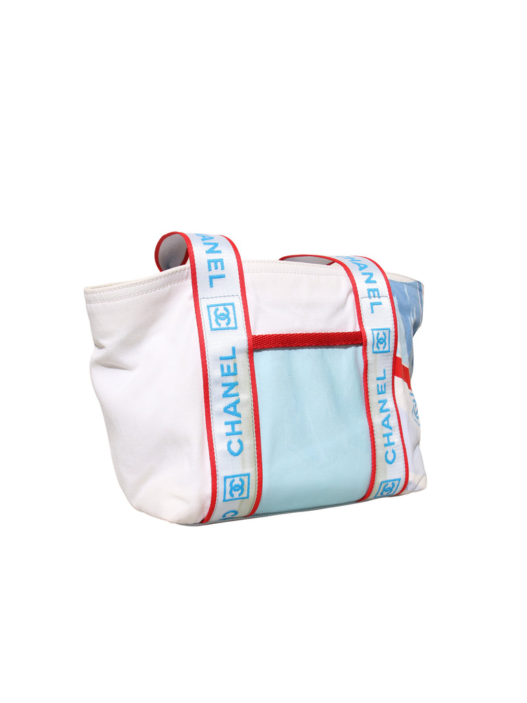 Chanel Vintage Canvas Tote Bag