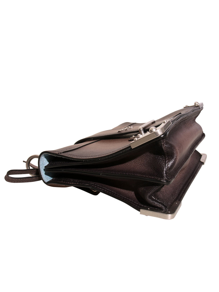 Leather Cahier Cross Body Bag