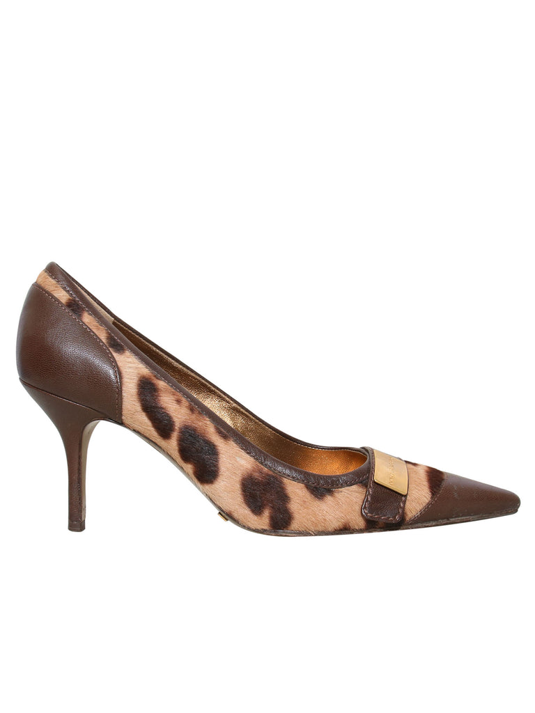 Dole & Gabbana Pointed Ponyhair Pumps