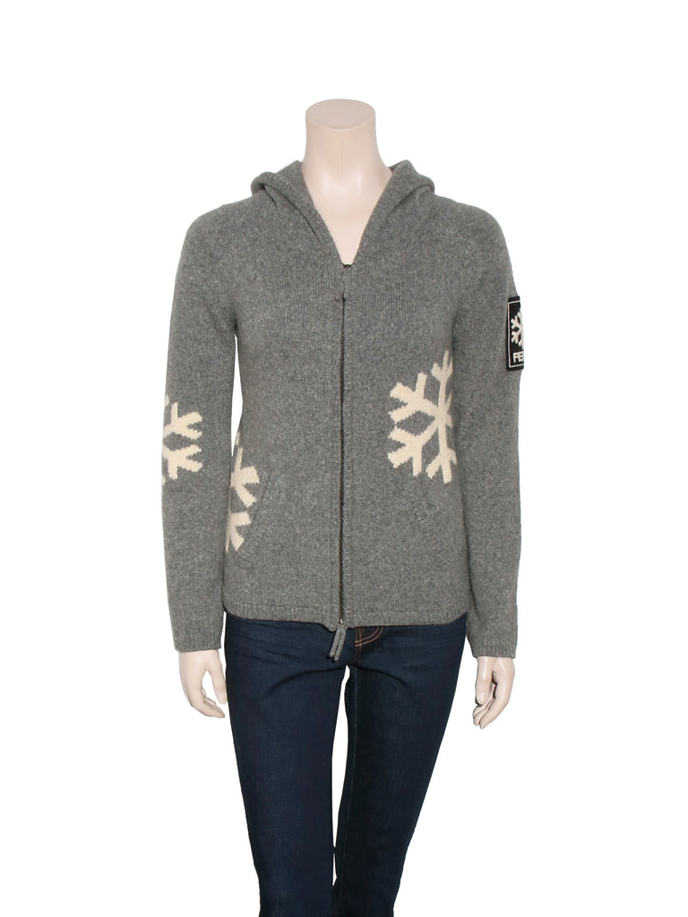 Fendi Wool Snowflake Hoodie