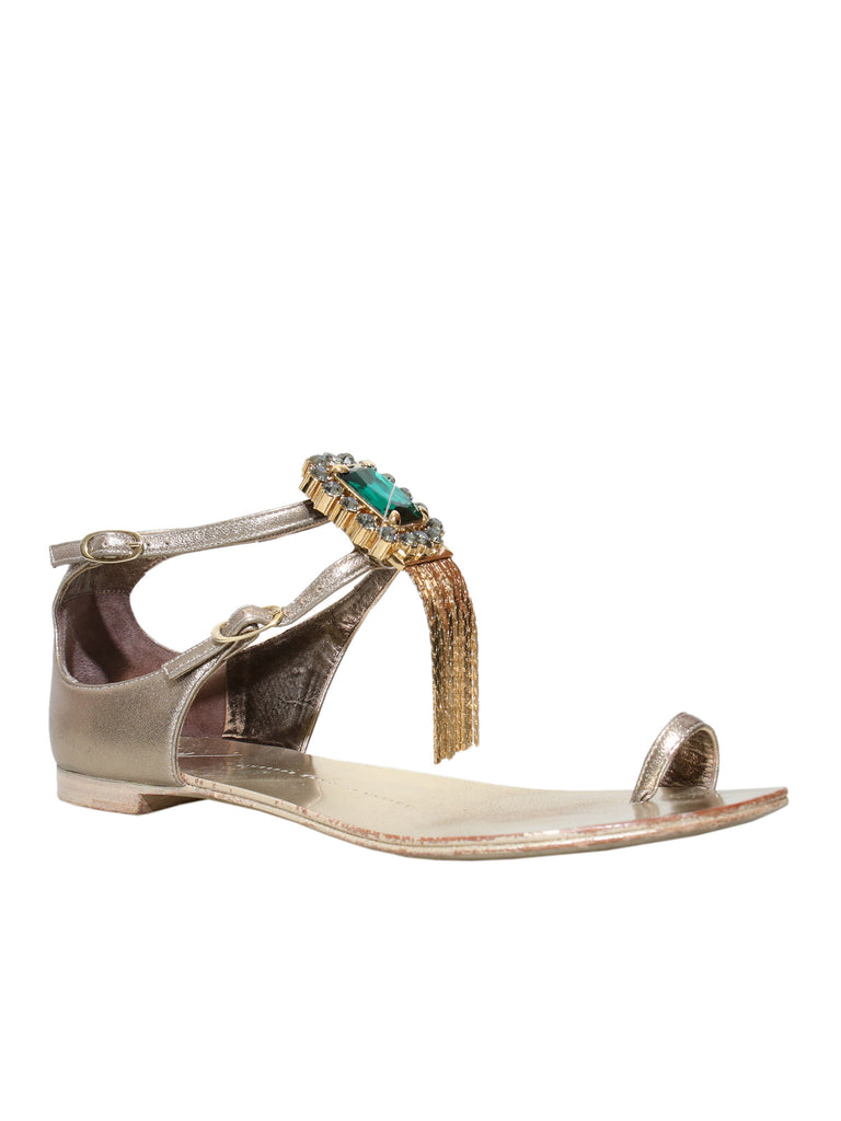 Giuseppe Zanotti Embellished Flat Sandals