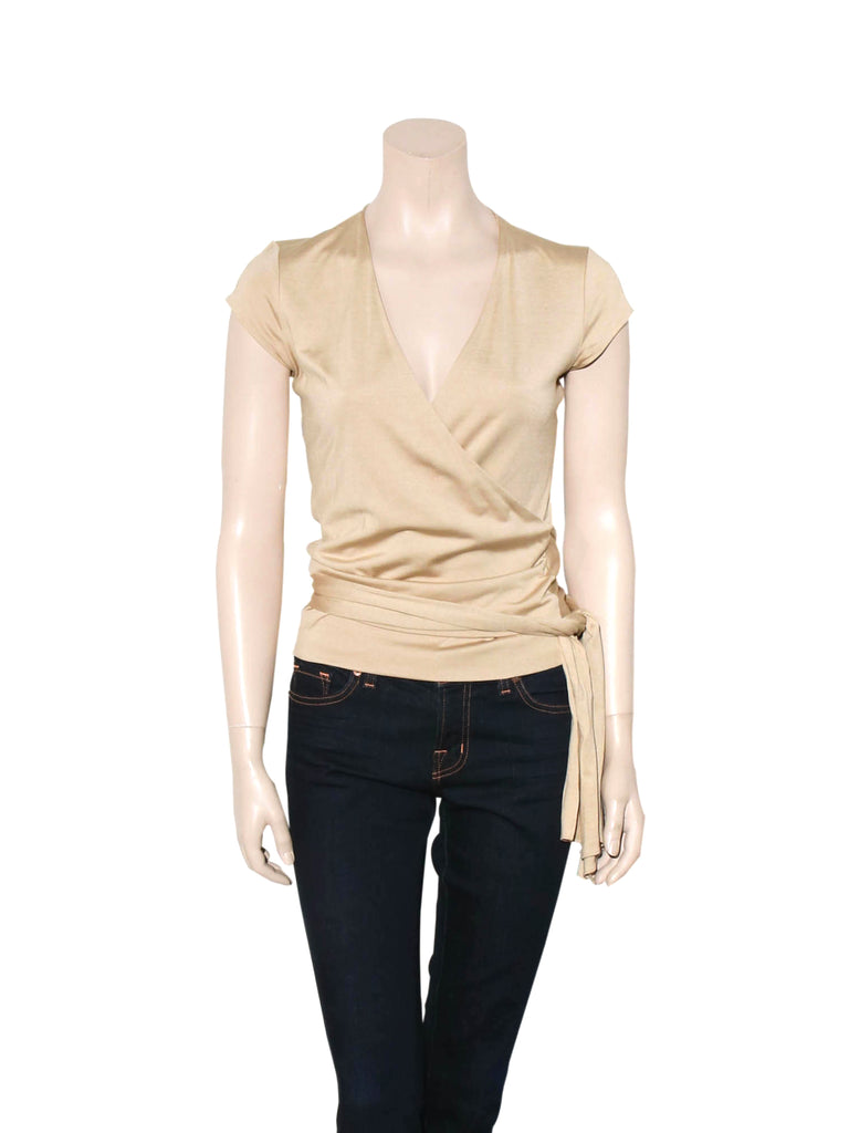 Ralph Lauren Silk Wrap Top