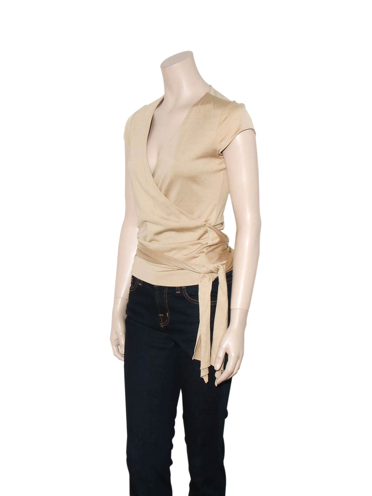 Ralph Lauren Silk Wrap Top