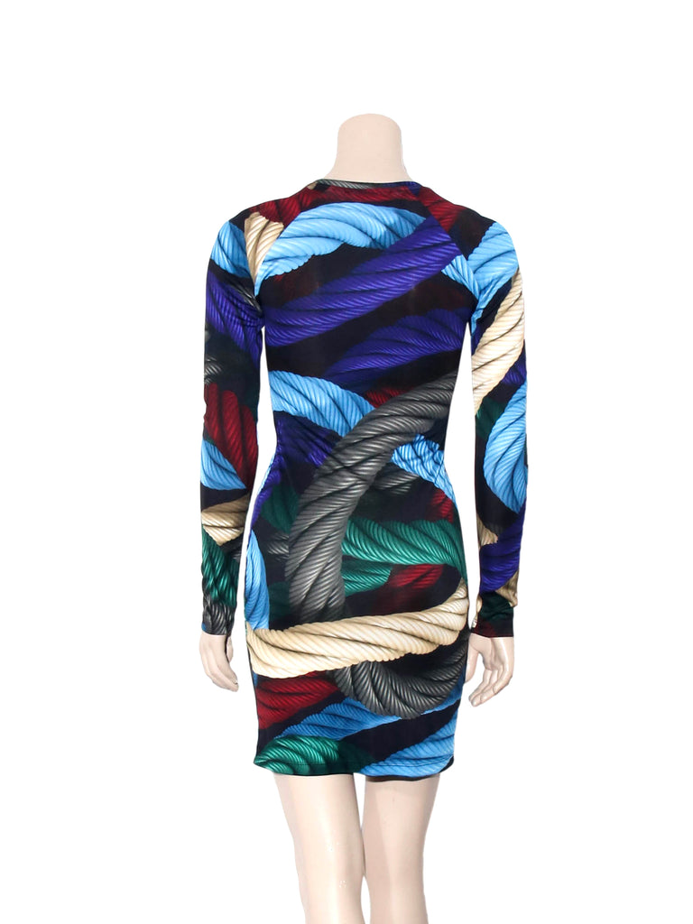 Christopher Kane Printed Silk Dress
