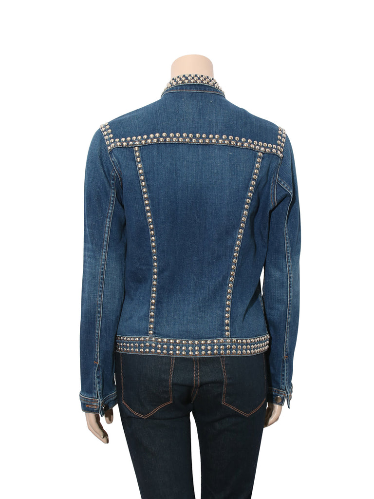 L'Agence Studded Denim Jacket