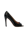 Alaïa Patent Leather Peep-Toe Pumps