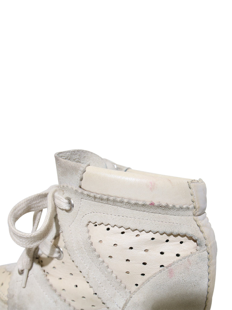Isabel Marant Bobby Wedge Suede Sneakers