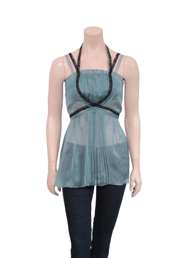 Alberta Ferretti Lace Detail Top