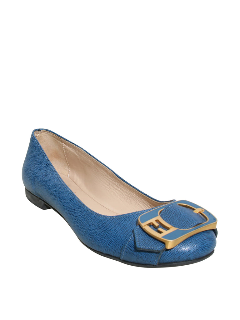 Fendi Leather Ballet Flats