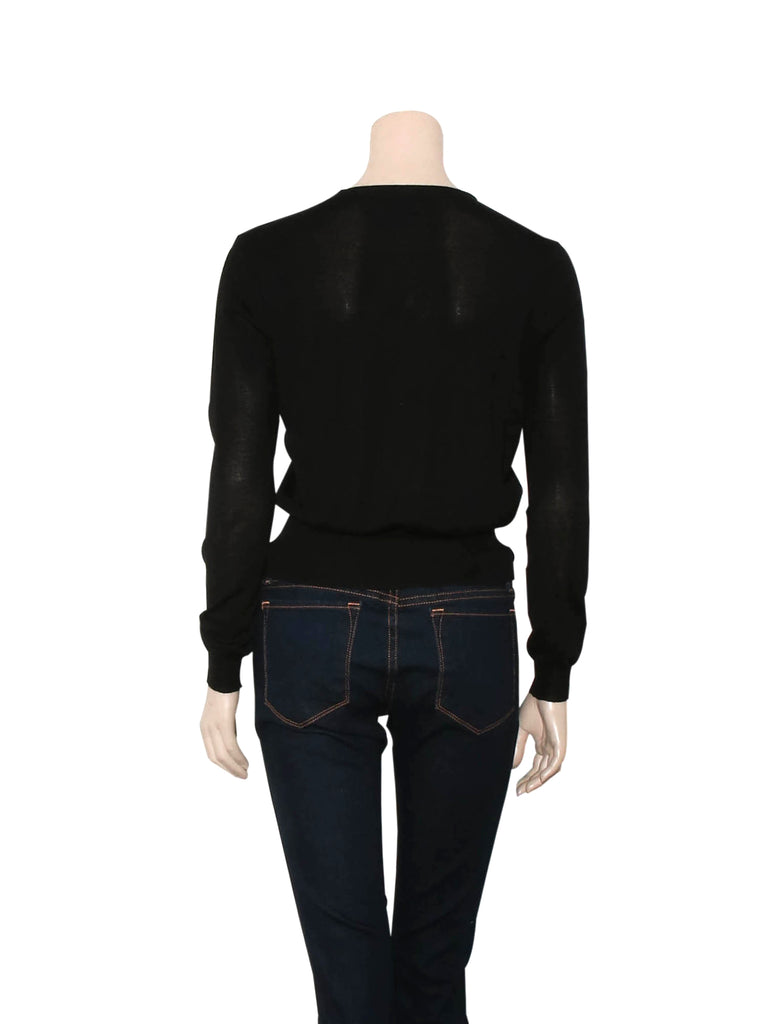 Prada Knit Bow Detail Sweater