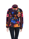 Etro Floral Velvet-Trimmed Puffer Coat