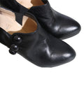 Christian Louboutin Leather Round-Toe Booties