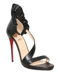 Christian Louboutin Colankle Ruffled Leather Sandals