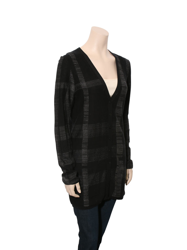 Burberry Silk Metallic Cardigan