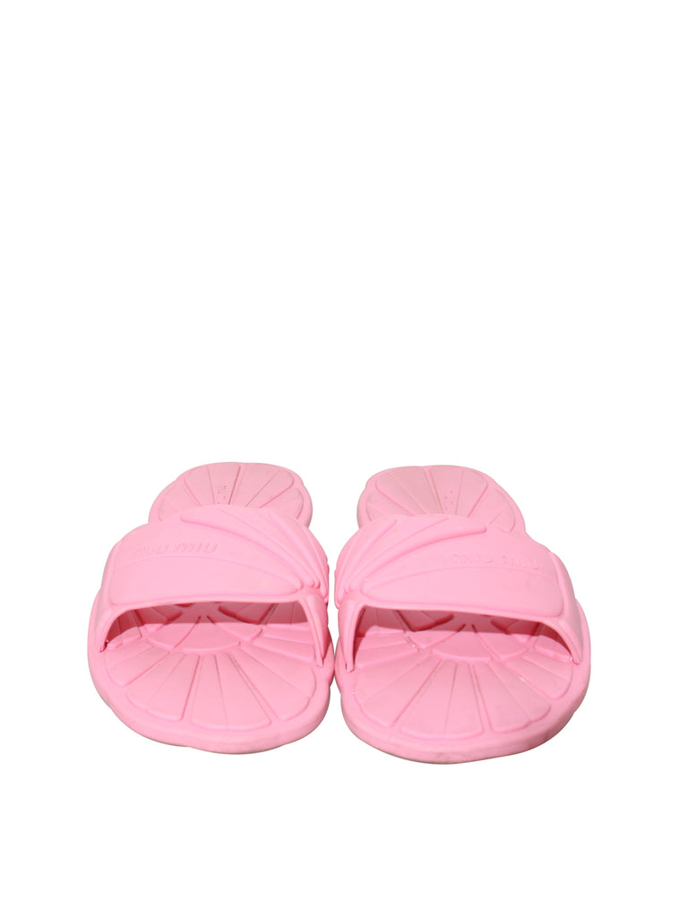 Miu Miu Rubber Slide Sandals