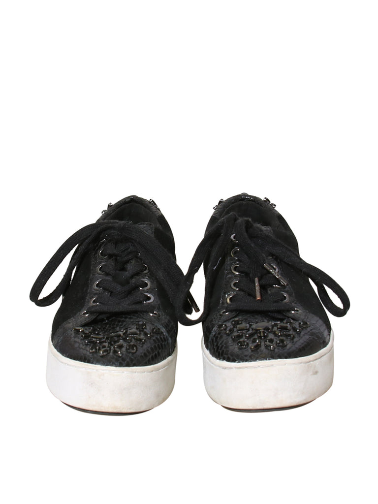 Michael Kors Embellished Suede Sneakers