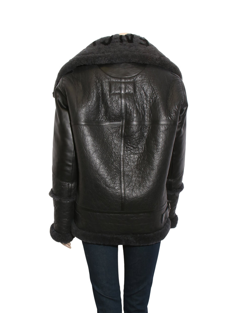 Balenciaga Le Bombardier Oversized Shearling Jacket