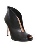 Gianvito Rossi Leather Open-Toe Booties