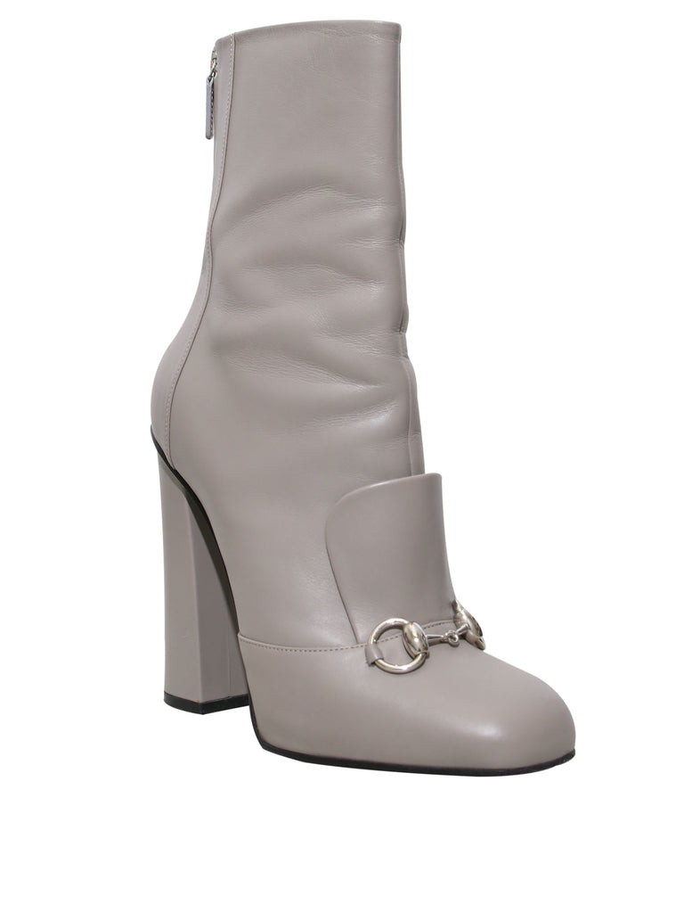 Gucci Horsebit Accent Leather Boots