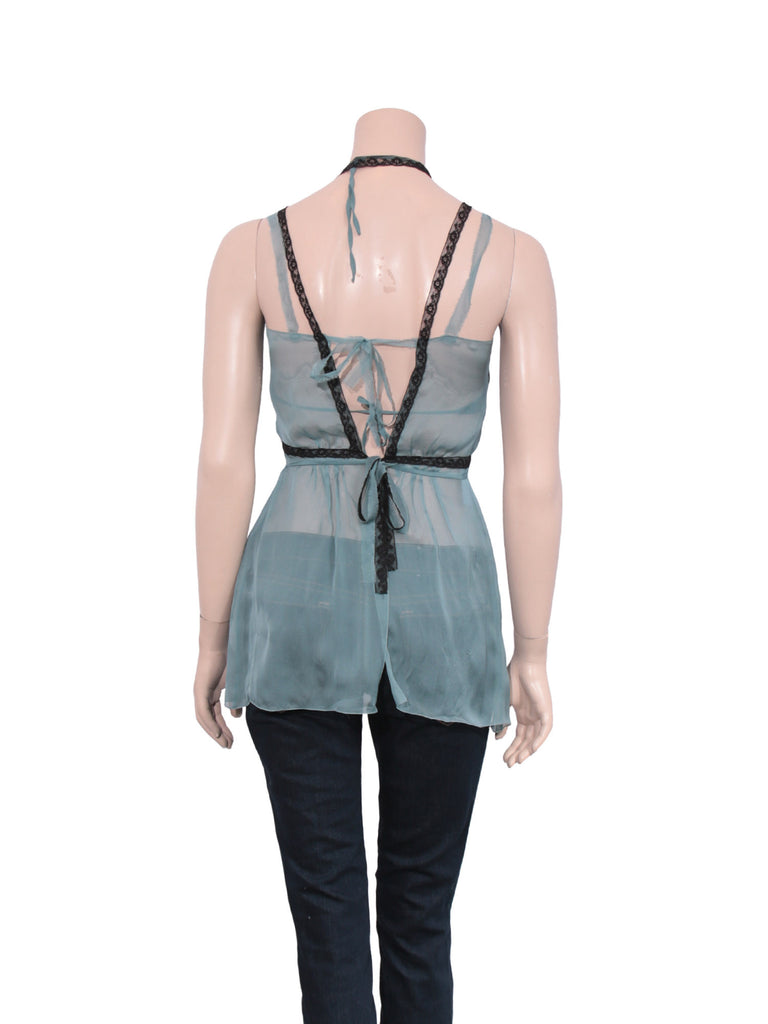 Alberta Ferretti Lace Detail Top