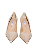 Manolo Blahnik Satin Pointed Pumps