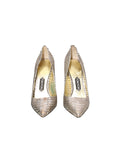 Tom Ford Metallic Snakeskin Pointed Pumps