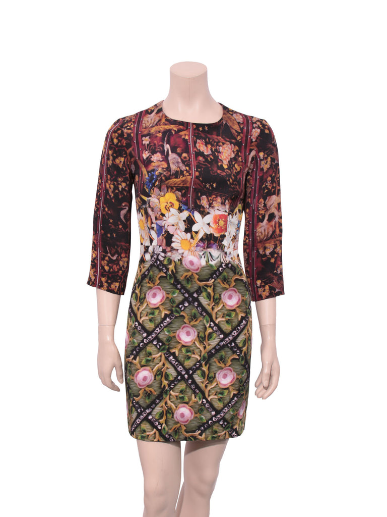 Mary Katrantzou Silk Printed Dress