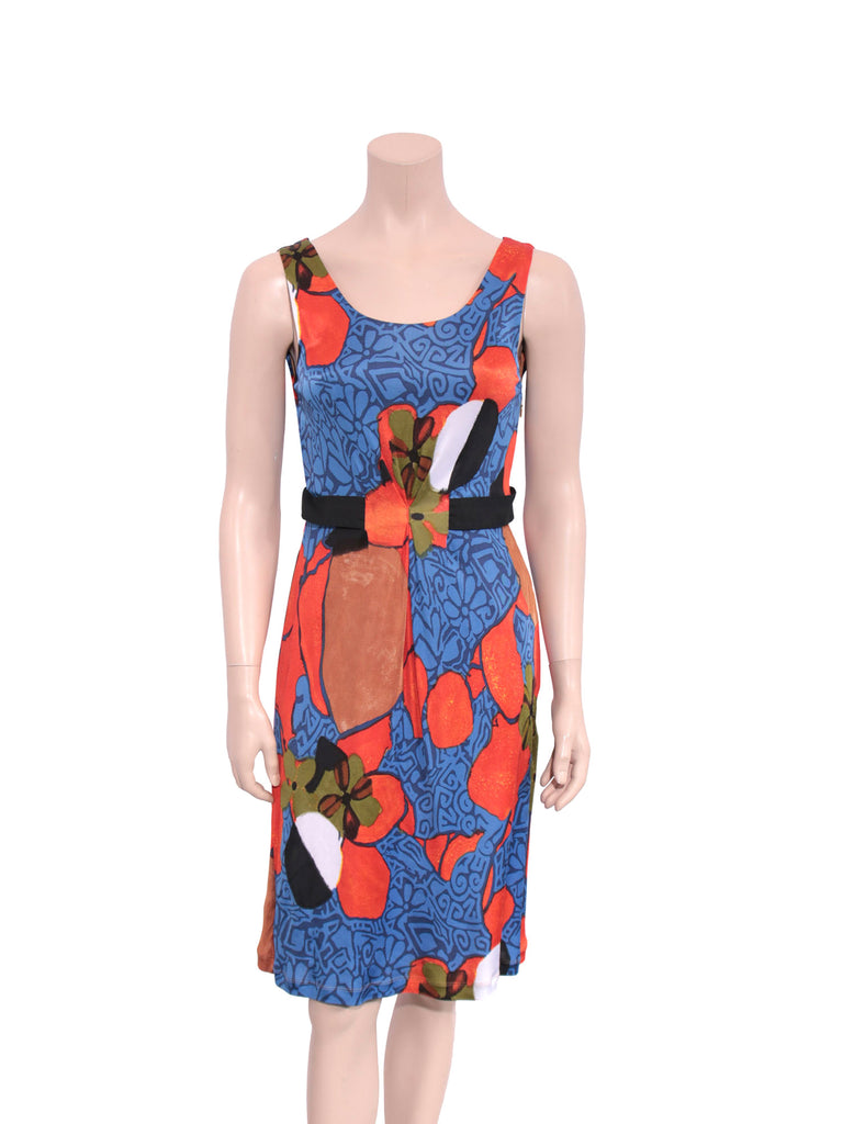 Alberta Ferretti Philosophy Printed Sleeveless Dress