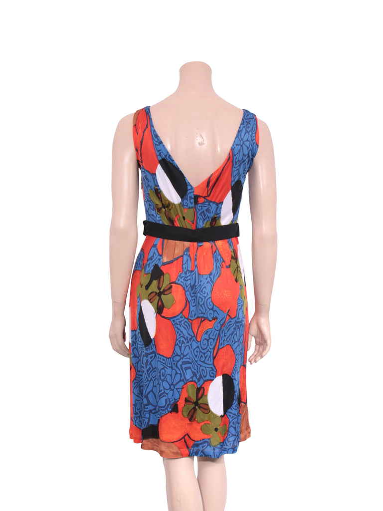 Alberta Ferretti Philosophy Printed Sleeveless Dress